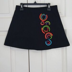 Margarita Sport Supplex Circle Neon Embroidered Skort